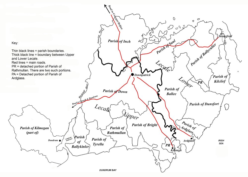 Map of Lecale